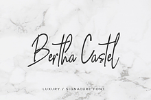 Bertha Castel - Handmade Luxury Font
