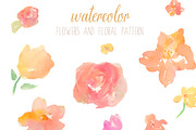 Abstract Floral Pattern and Flowers, an Illustration by Angie Makes (Thumbnail 1 of 3)