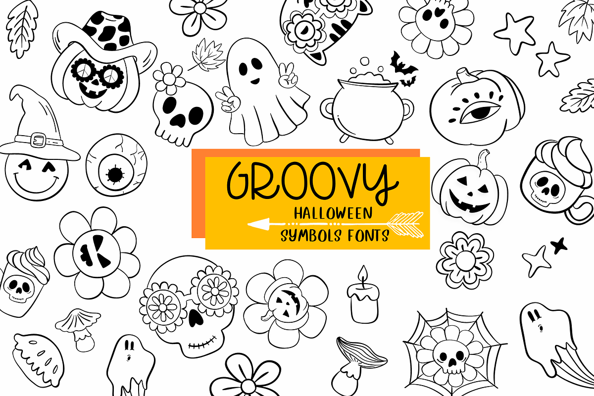 Groovy Halloween | Symbols Fonts