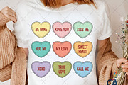 Valentine's Candy Heart Sublimation, an Illustration by Creative Art (Thumbnail 5 of 6)