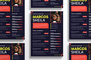 Dark Style Business Resume CV, a Resume Template by iDoodle Studio (Thumbnail 3 of 4)