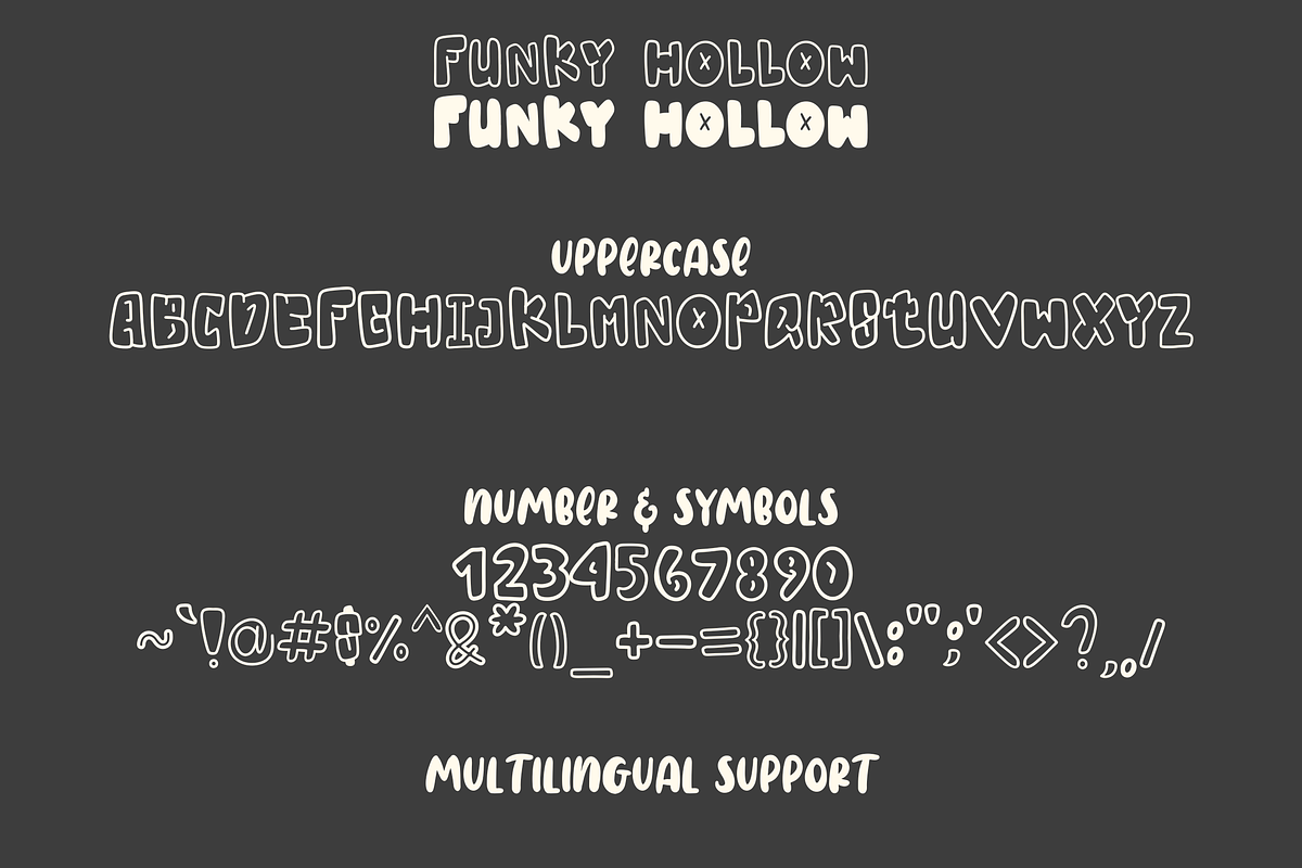 Funky Hollow, a Sans Serif Font by Dm Studio (Photo 10 of 11)