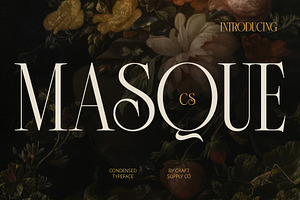 CS Masque – Condensed Font, a Serif Font by Craft Supply Co.