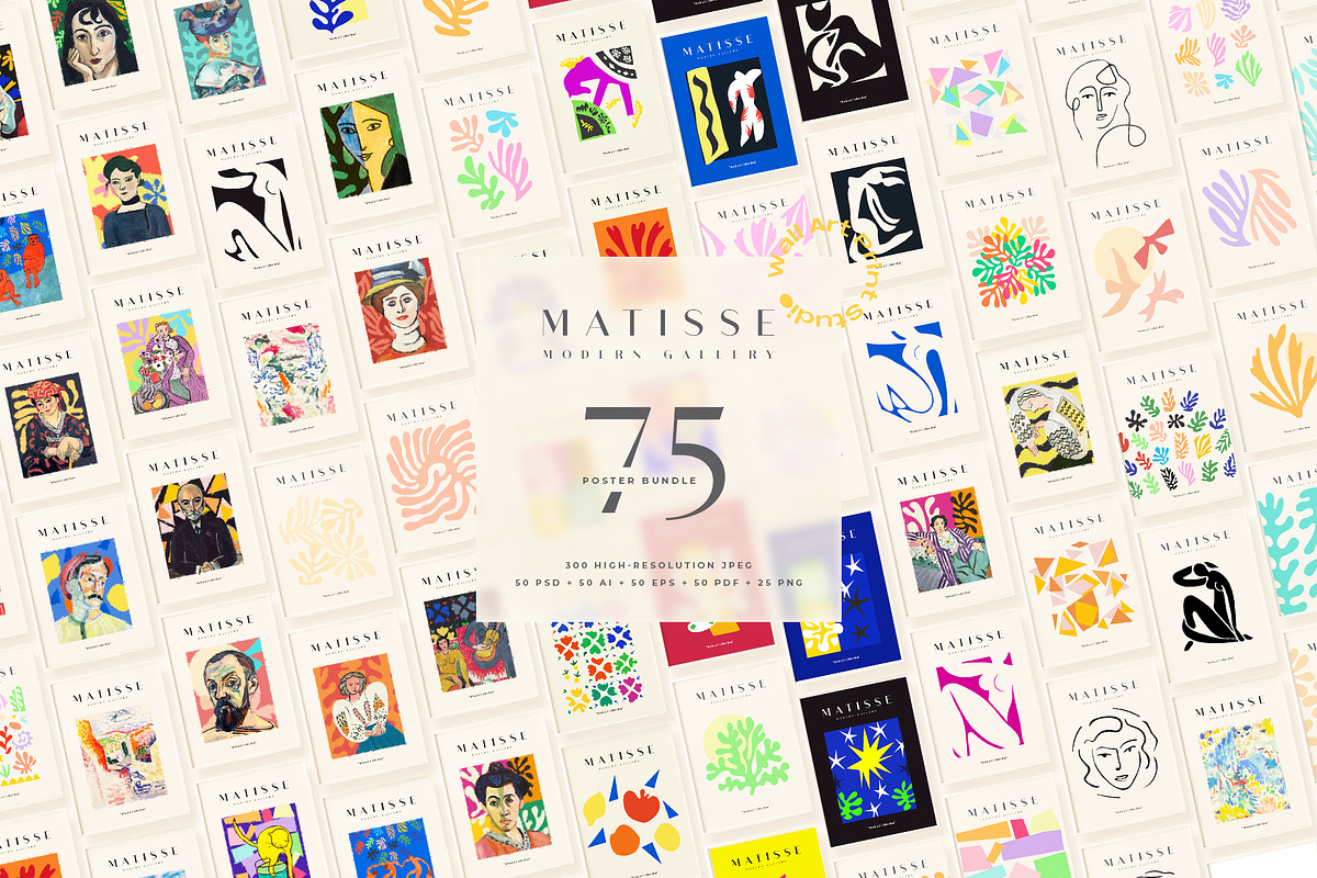Matisse Modern Gallery Bundle 2, a Background Graphic by Wall Art Print Studio (Photo 1 of 38)