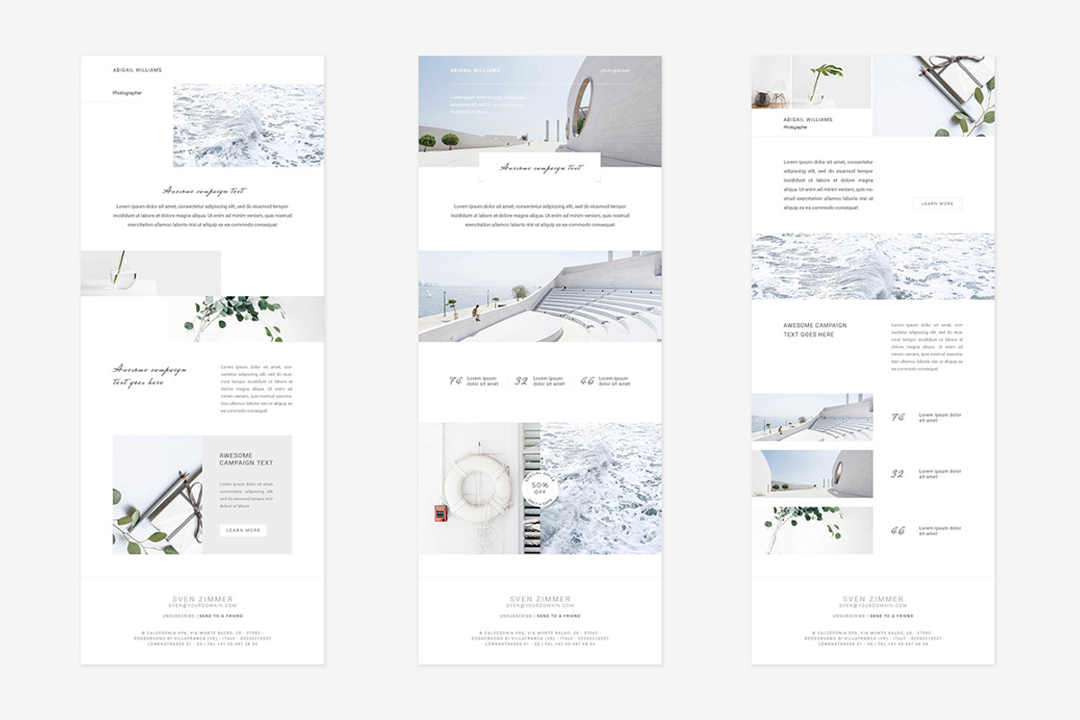Light E-newsletter Pack, an Email Template by Swiss_cube (Photo 2 of 14)