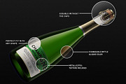 Champagne Bottle Mockup V2, an Advertising Mockup by HexenDesigns (Thumbnail 6 of 12)