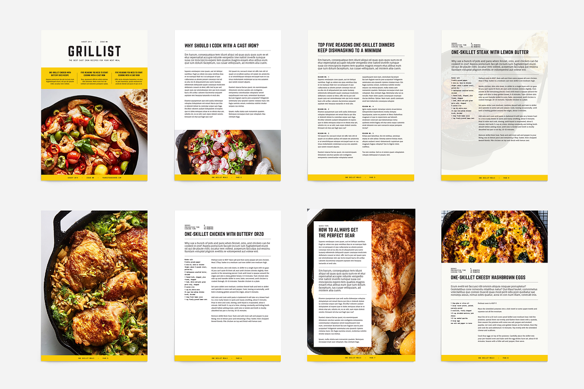 GRILLIST Recipe Ebook Template, a Magazine Template by Providence Studio (Photo 2 of 5)