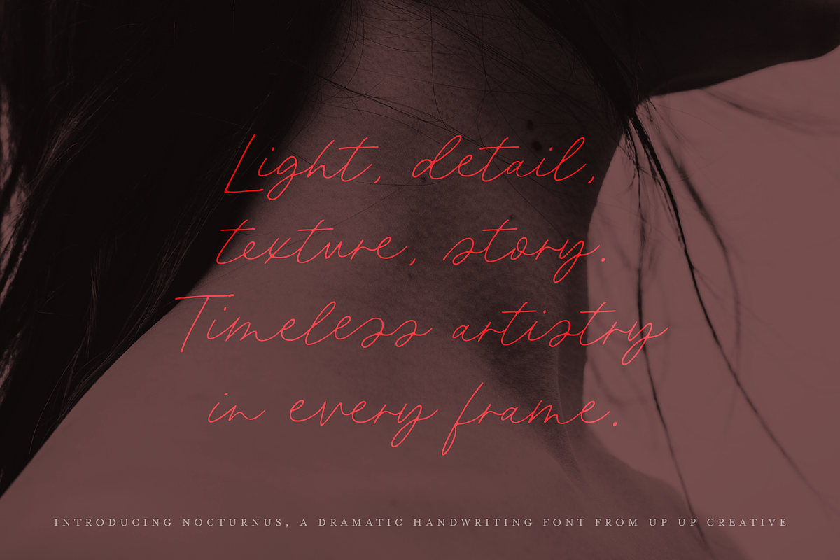 Nocturnus Handwritten Script Font, a Script Font by Up Up Creative (Photo 11 of 15)