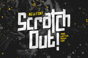 Scratch Out - Urban Brush Font