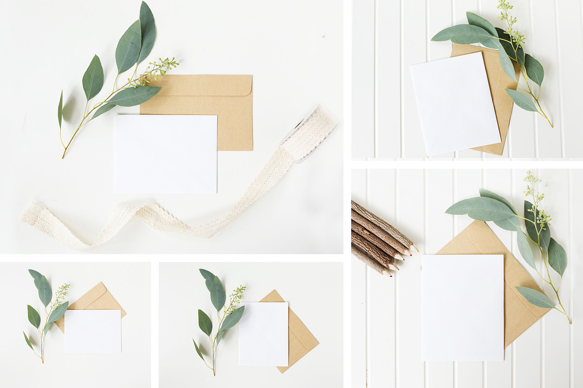 Natural Stationery Mockup Bundle, a Print Template by daintydarling (Photo 1 of 2)