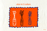 Whimsical Wine Doodle Pack, a Food Illustration by SunnJaneArt (Thumbnail 15 of 16)
