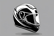Motorcycle Helmet Vector Clipart Set, an Illustration by Gfx_Store (Thumbnail 4 of 7)