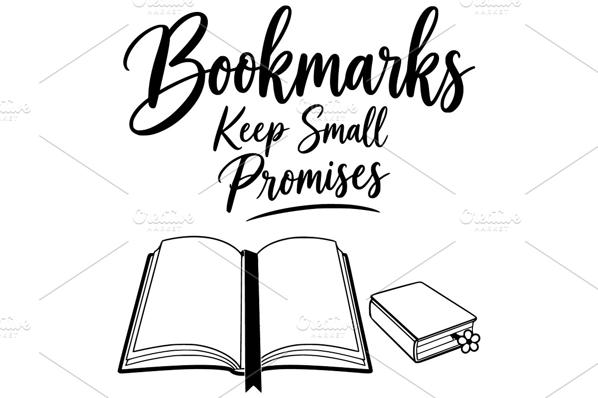 Bookmarks Keep Promises SVG, an Object Illustration by Ghagra (Photo 2 of 6)