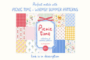 Picnic time - illustrations & frames, an Object Graphic by alenaganzhela (Thumbnail 12 of 12)