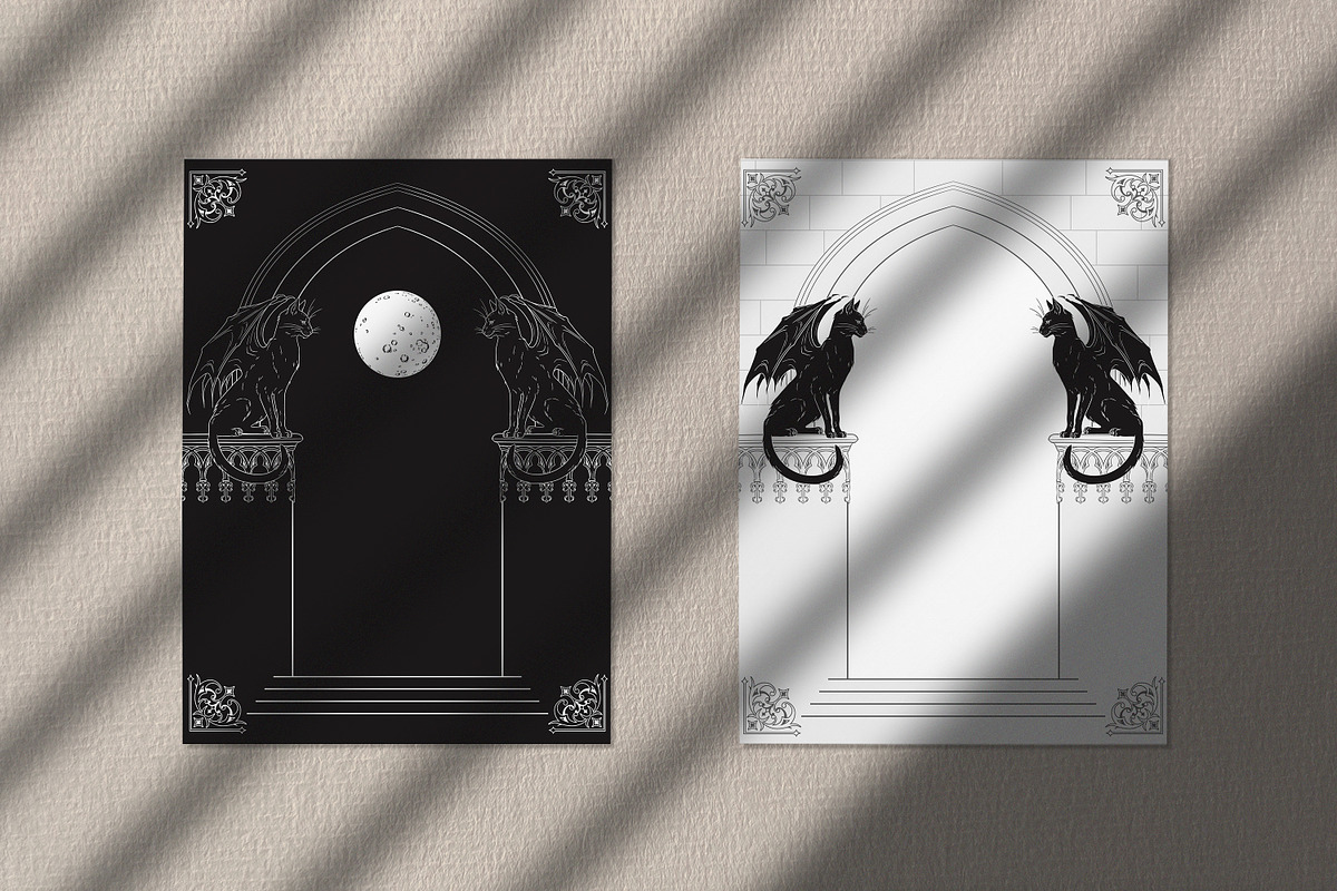 Black Magic Cats + Bonus, an Animal Illustration by Croisy (Photo 3 of 8)