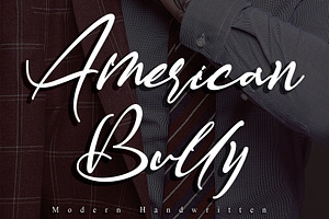American Bully, a Script Font by Letterara