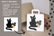 Funny Black Cat Character Collection, an Animal Illustration by YuskinKot (Thumbnail 2 of 3)