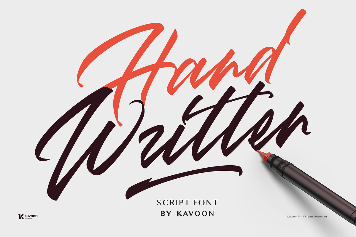 Jericho Script Font, a Script Font by kavoon (Photo 1 of 11)