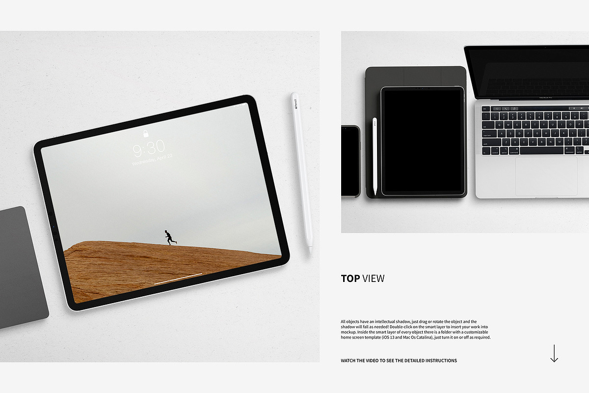 Apple Devices Scene Creator, a Pens & Pencil Mockup by Roman Striga (Photo 3 of 9)