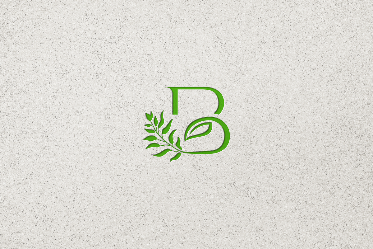 Minimalist Letter B Natural Logo, a Branding & Logo Template by Luxury Logos (Photo 4 of 4)