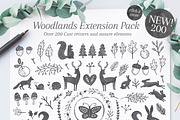 Poppit & Finch Fonts & Illustrations, a Script Font by Nicky Laatz (Thumbnail 3 of 14)