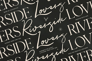 Riverside Lovers - Elegant Font Duo, a Serif Font by SilverStag Type Foundry
