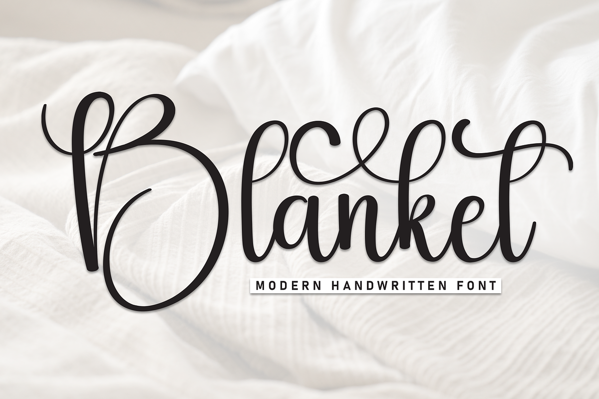 Blanket | Script Font, a Handwritten Font by Scratchones (Photo 1 of 9)