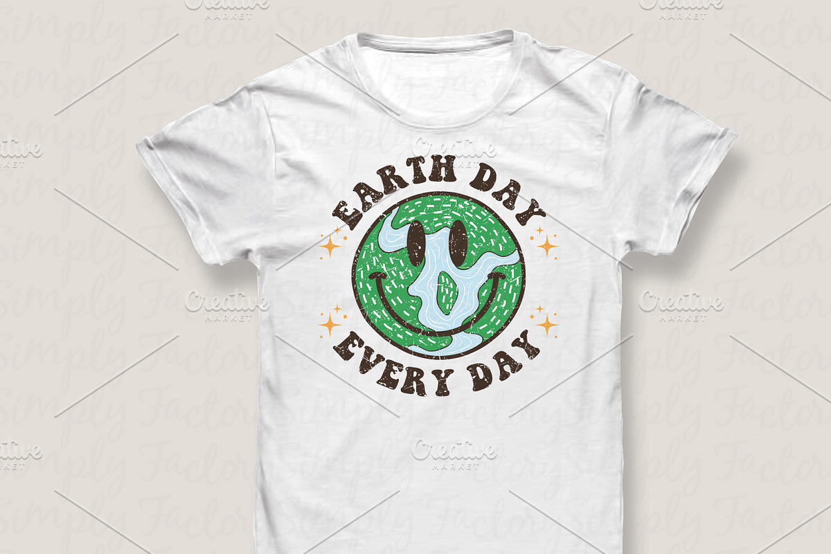 Retro Earth Day Every Day, a Decorative Illustration by Simply Factory (Photo 3 of 3)