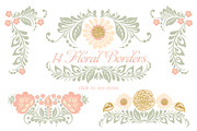 Glitter wedding flowers and leaves, an Illustration by antuanetto (Thumbnail 10 of 14)