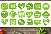 Organic Food Lettering & Labels, a Graphic by Giraffarte (Thumbnail 7 of 7)