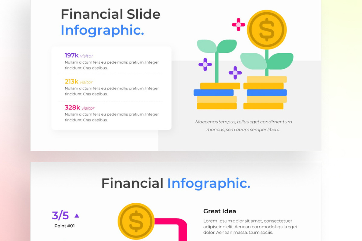 Financial PowerPoint - Infographic Template