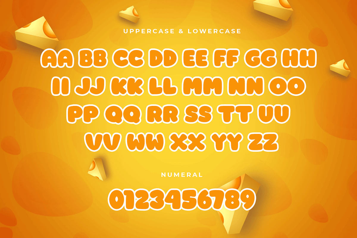 Cheese - Cute Kids Font, a Sans Serif Font by overlaytemplates (Photo 4 of 5)