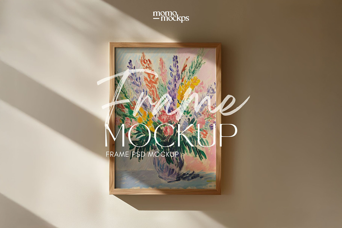 Frame Poster Art Mockup | DIN A PSD, a Household Mockup by momomockps (Photo 11 of 11)