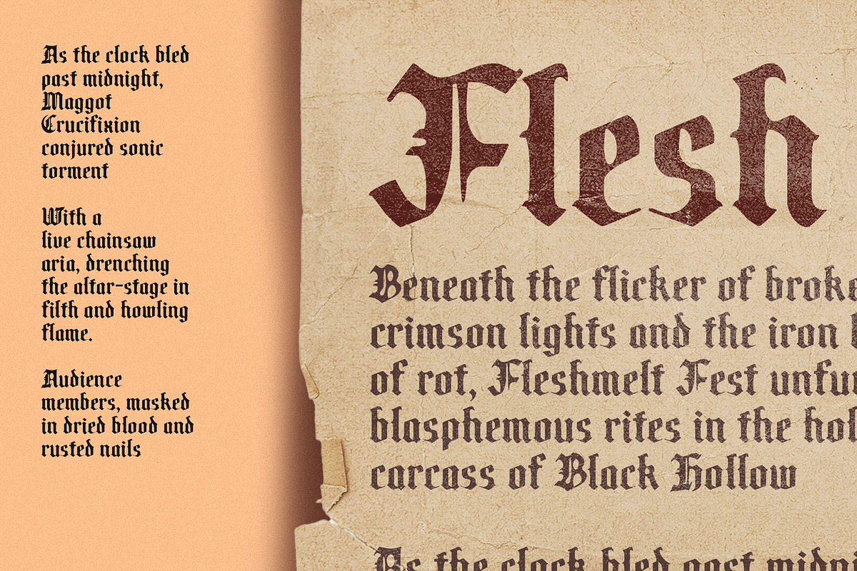 CS Claes Drawn, a Blackletter Font by Craft Supply Co. (Photo 6 of 8)