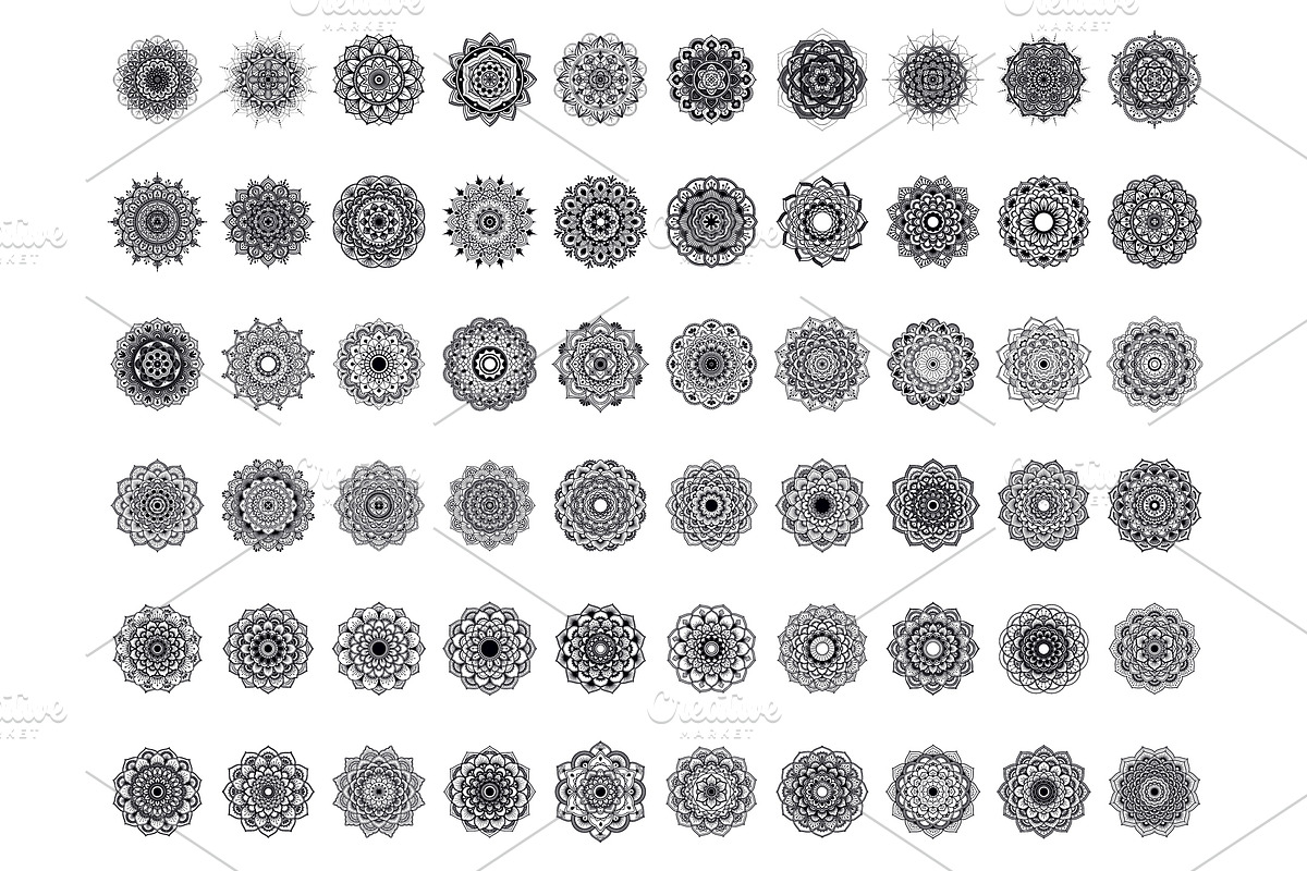 120 Detail Mandala Collection, a Decorative Illustration by Raftel (Photo 6 of 8)