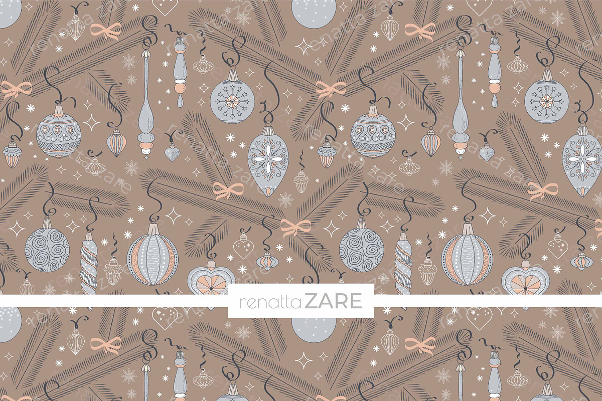 Christmas pattern mini collection, a Pattern Graphic by RenattaZare (Photo 2 of 9)