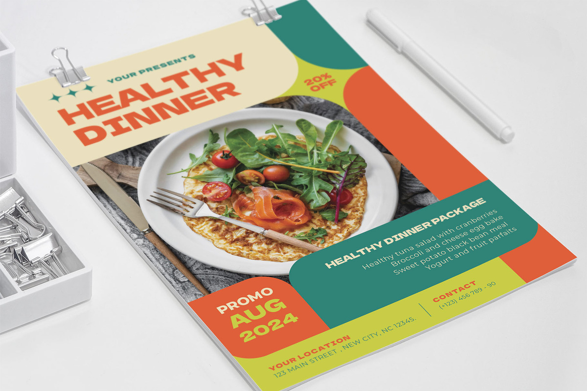 Healthy Food Promo, a Flyer Template by Me55enjah Design (Photo 4 of 4)