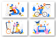 10 Courier or Delivery Service, a Work Illustration by denayunebgt (Thumbnail 2 of 4)
