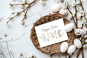 Happy Easter Watercolor Easter Bunny, an Animal Illustration by AlineArtStore (Thumbnail 5 of 11)