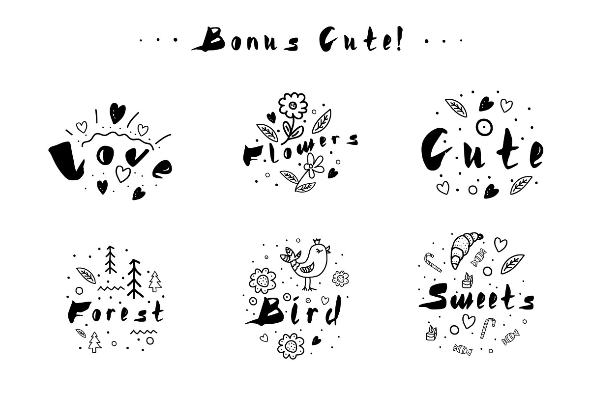 Brusher font preview 3