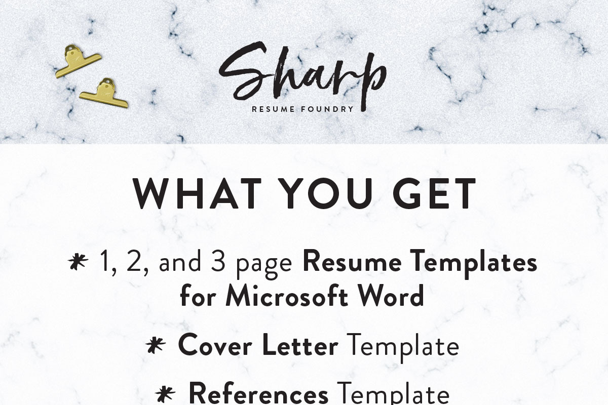 Modern Resume Template for Word, a Resume Template by SharpResumeFoundry (Photo 6 of 7)
