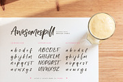 Awesomespill | handlettered font, a Handwritten Font by Minna Kaario (Thumbnail 8 of 9)