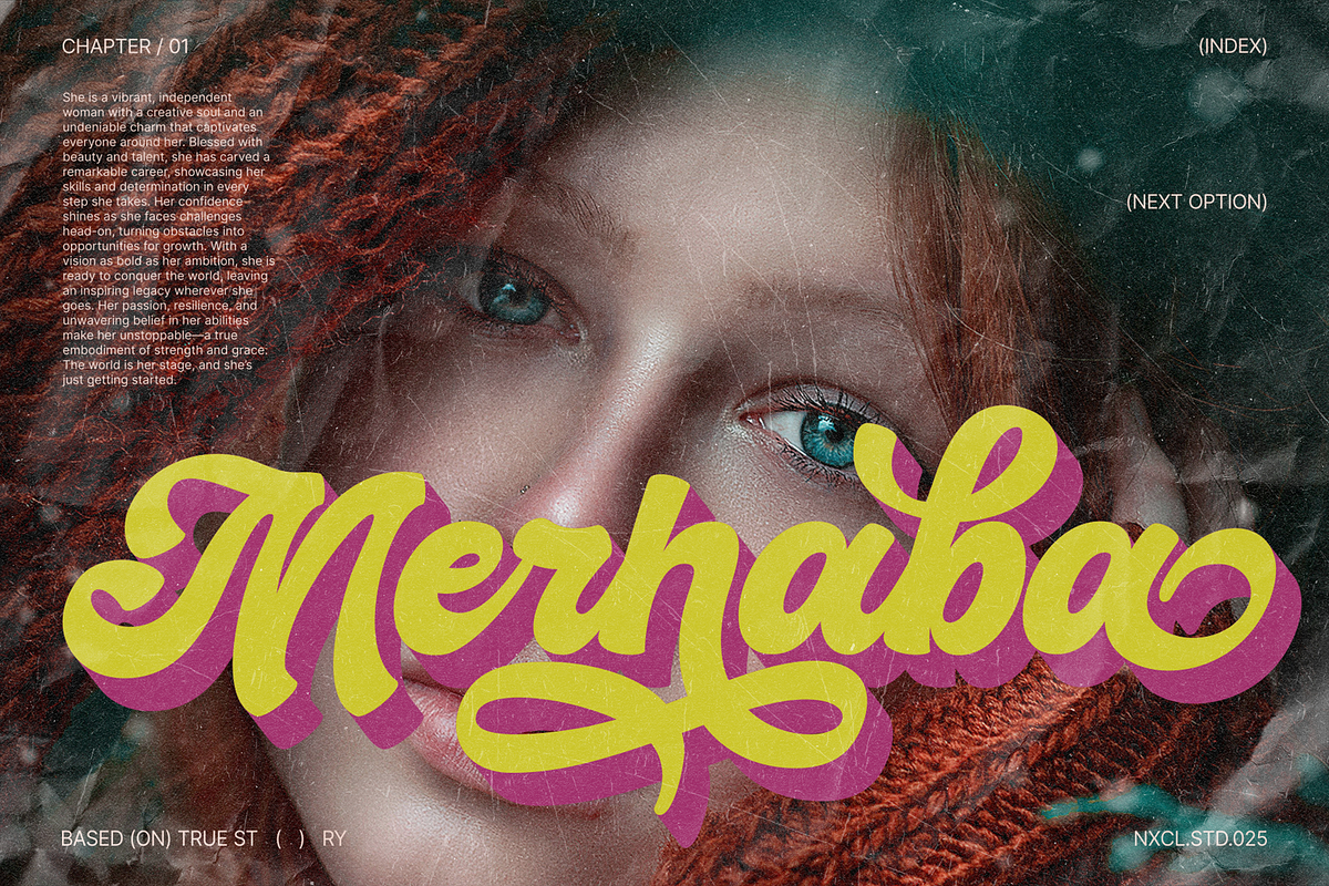 Hiderh Mahen — Bold Groovy Script, a Script Font by Enxyclo Studio (Photo 3 of 27)