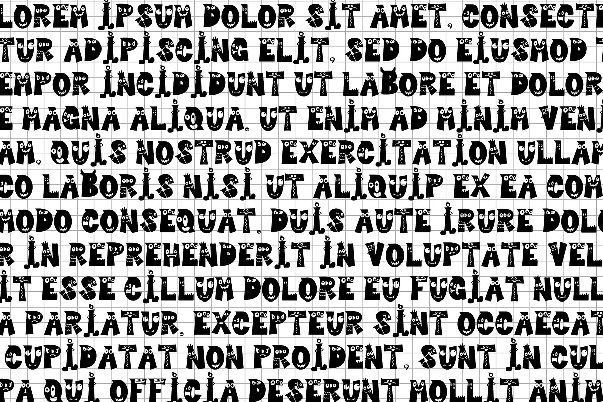 Cutie Monster - Monster Font preview 6