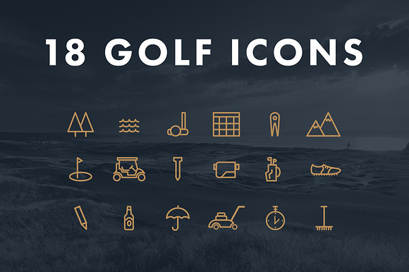 Golf Icons preview 4
