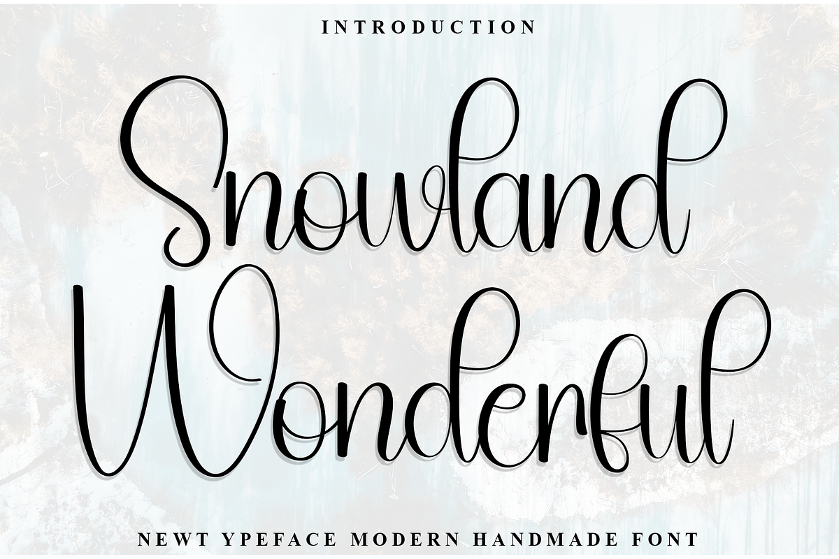 Snowland Wonderfull, a Handwritten Font by InermediaSTUDIO (Photo 1 of 7)