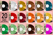20 Marbled Vinyl Records - Mockup, a Product Mockup by this is awsm (Thumbnail 1 of 23)