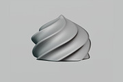 Cream swirl High quality 3d model, an Object 3D Model by fahad121 (Thumbnail 1 of 6)