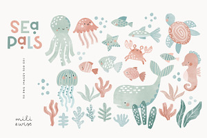 Sea Pals Cute Underwater Collection