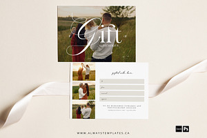 Photography Gift Certificate GIC034